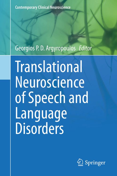 Produktbild: Translational Neuroscience of Speech and Language Disorders