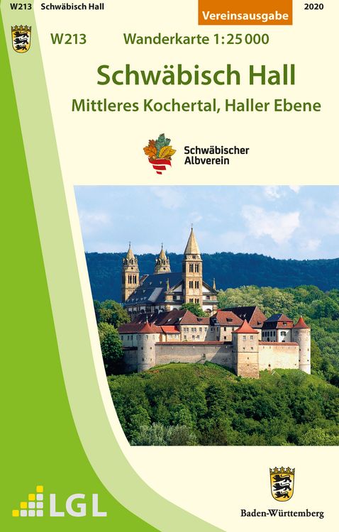 Produktbild: Schw&auml;bisch Hall - Mittleres Kochertal, Haller Ebene. Wanderkarte 1:25.000
