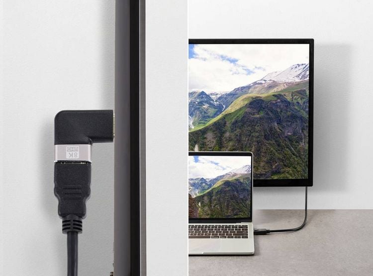 Produktbild: SpeaKa Professional SP-11302008 HDMI Adapter [1x HDMI-Stecker - 1x HDMI-Buchse] Schwarz, Silber UHD 8K @ 60 Hz, UHD 4K @ 120H