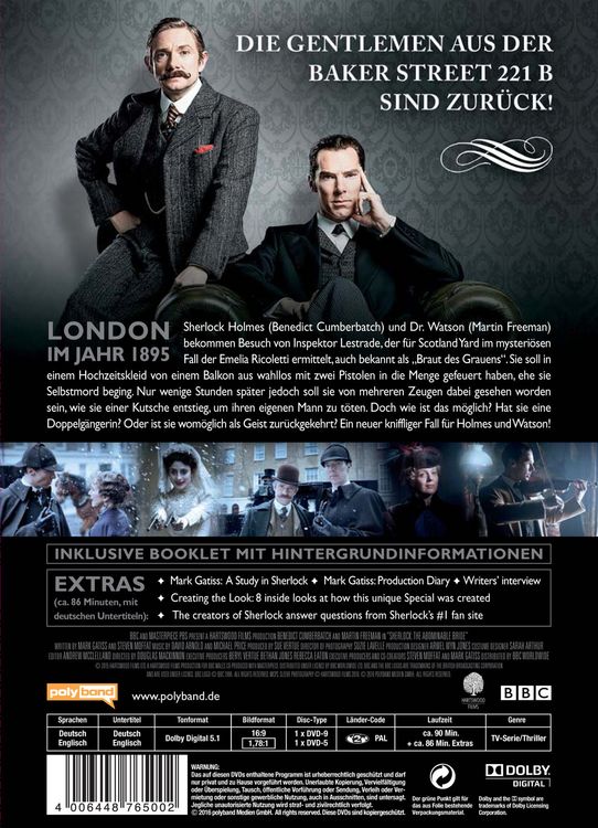 Produktbild: Sherlock - Die Braut des Grauens [SE] [2 DVD]