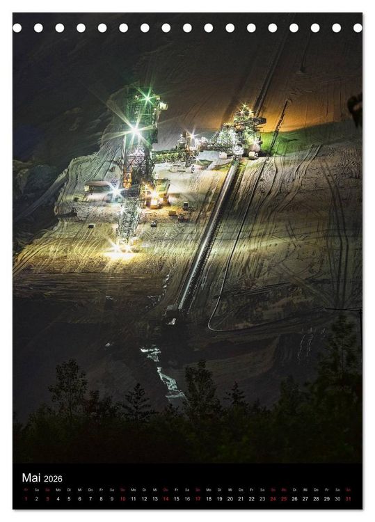 Produktbild: Der Tagebau Hambach (Tischkalender 2026 DIN A5 hoch), CALVENDO Monatskalender