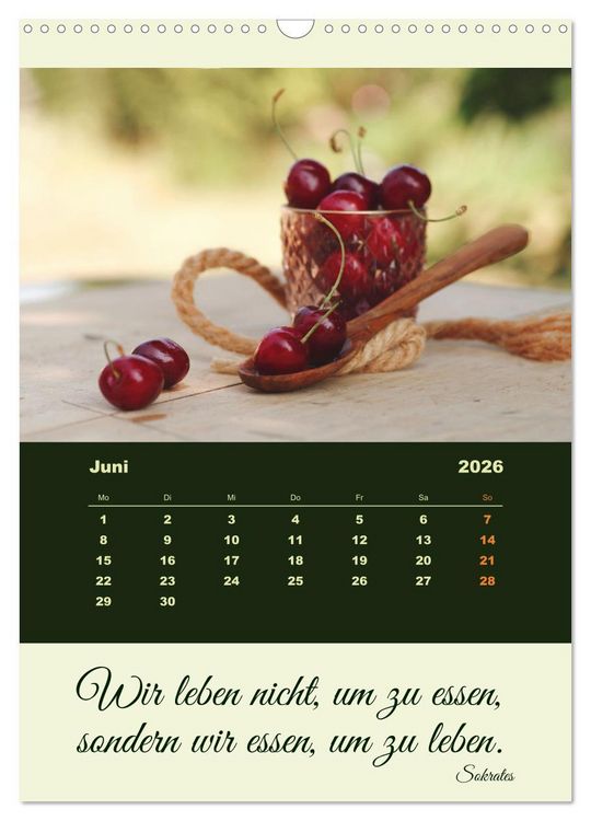 Produktbild: Vegan Ern&auml;hrt - frisches Gem&uuml;se und Obst auf den Tisch (Wandkalender 2026 DIN A3 hoch), CALVENDO Monatskalender