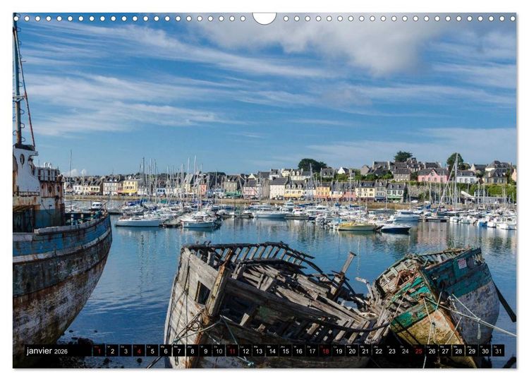 Produktbild: Bretagne Un r&ecirc;ve en couleurs (Calendrier mural 2026 DIN A3 vertical), CALVENDO calendrier mensuel