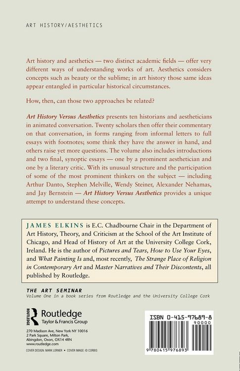 Produktbild: Art History Versus Aesthetics