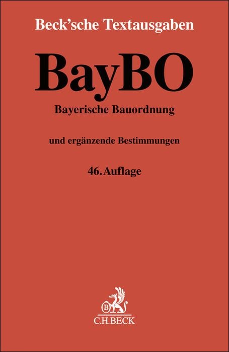 Produktbild: Bayerische Bauordnung. BayBO