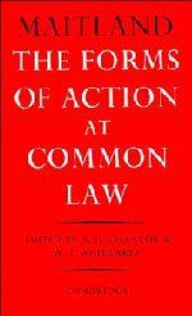 Produktbild: The Forms of Action at Common Law