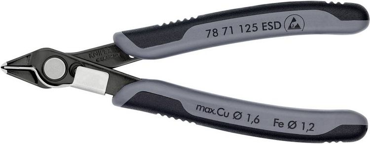 Produktbild: Knipex Super-Knips 78 71 125 ESD ESD Printzange ohne Facette 125mm