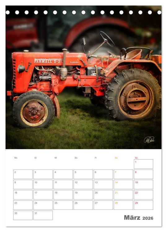 Produktbild: Oldtimer - mein Trecker (Tischkalender 2026 DIN A5 hoch), CALVENDO Monatskalender