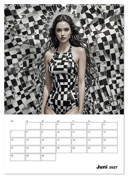 Produktbild: Schachspiel der Mode (hochwertiger Premium Wandkalender 2027 DIN A2 hoch), Kunstdruck in Hochglanz