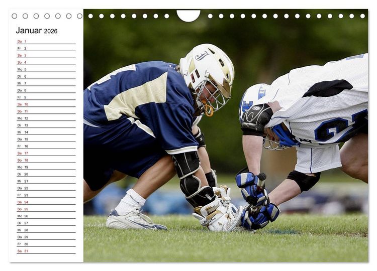 Produktbild: Teamsport Lacrosse - Face-off (Wandkalender 2026 DIN A4 quer), CALVENDO Monatskalender
