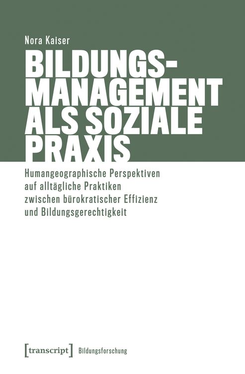 Produktbild: Bildungsmanagement als soziale Praxis