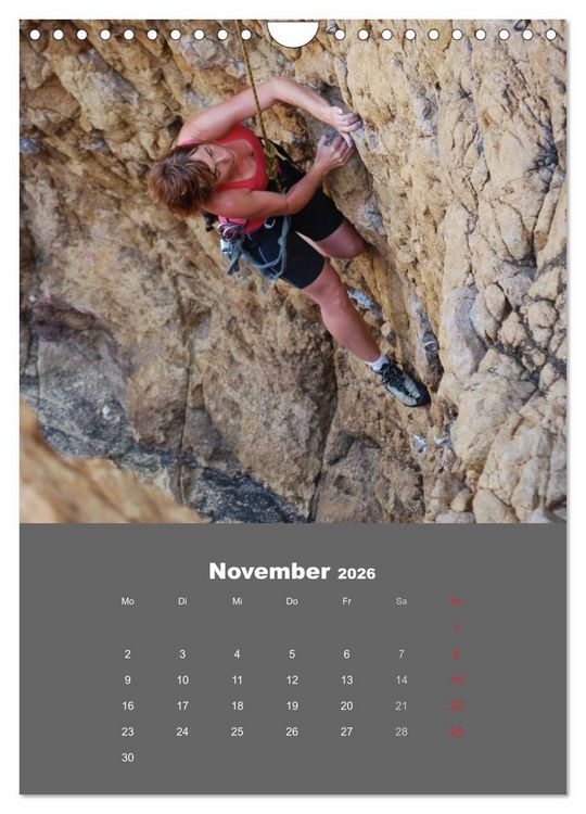 Produktbild: Erlebnis Outdoor Klettern (Wandkalender 2026 DIN A4 hoch), CALVENDO Monatskalender