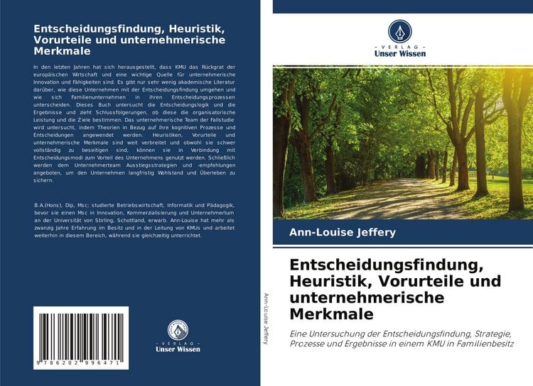 Produktbild: Entscheidungsfindung, Heuristik, Vorurteile und unternehmerische Merkmale