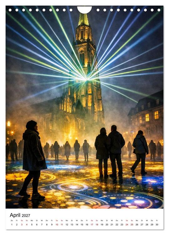 Produktbild: Hildesheim, ein Moment in dem die Stadt zu leuchten beginnt. (Wandkalender 2027 DIN A4 hoch), CALVENDO Monatskalender