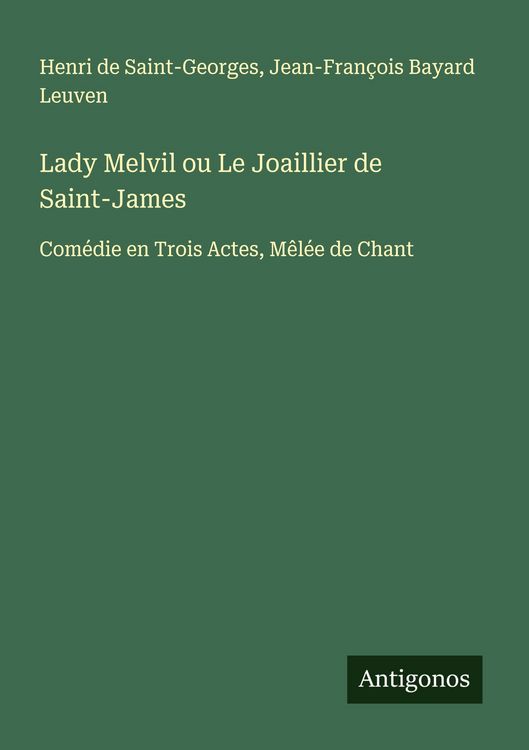 Produktbild: Lady Melvil ou Le Joaillier de Saint-James