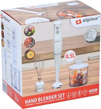 Produktbild: ALPINA Stabmixerset, 400 Watt, Wei&szlig;