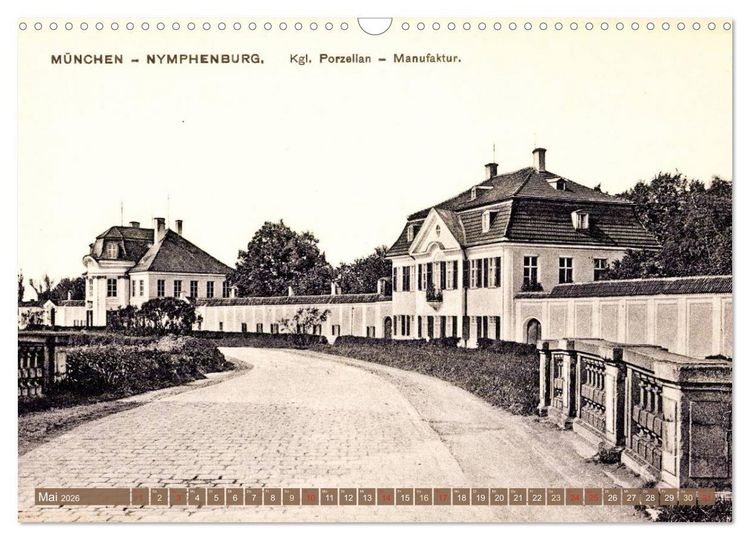 Produktbild: Spaziergang durch M&uuml;nchen &ndash; Die Stadt auf historischen Karten (Wandkalender 2026 DIN A3 quer), CALVENDO Monatskalender