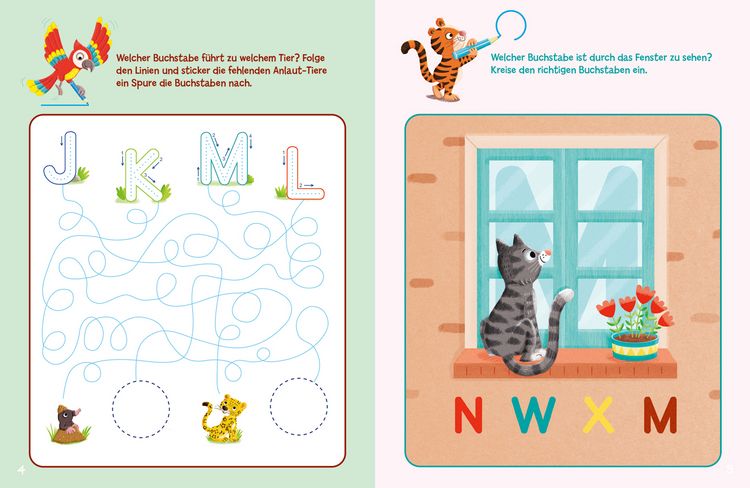 Produktbild: Sticker-R&auml;tsel f&uuml;r Kindergarten-Kids. Erste Buchstaben