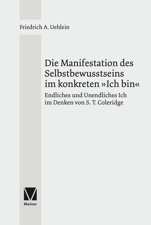 Produktbild: Die Manifestation des Selbstbewusstseins im konkreten &raquo;ich bin&laquo;