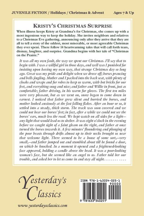 Produktbild: Kristy's Christmas Surprise (Yesterday's Classics)