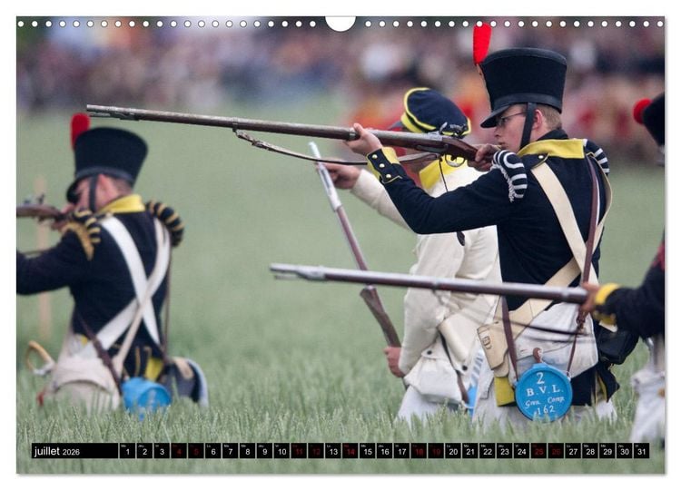Produktbild: Waterloo - Juin 1815: la derni&egrave;re carte de Napol&eacute;on (Calendrier mural 2026 DIN A3 vertical), CALVENDO calendrier mensuel