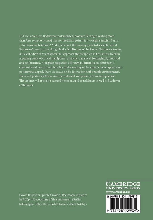 Produktbild: Beethoven Studies 4