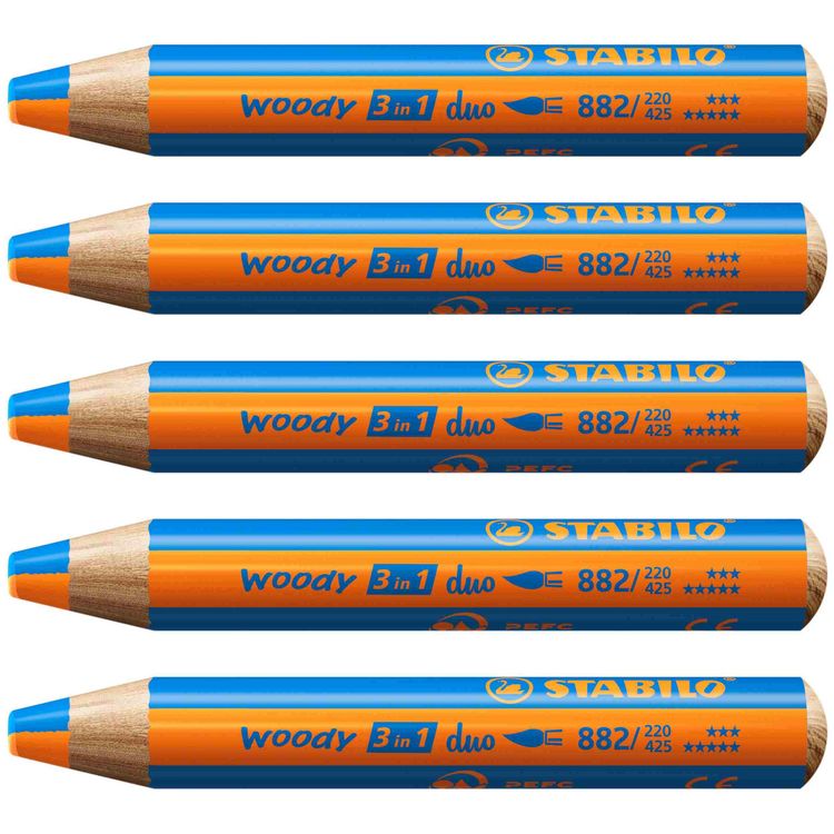 Produktbild: STABILO Aquarellbuntstift woody 3 in 1 duo