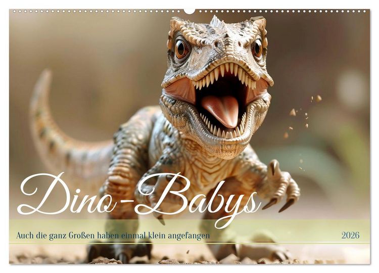 Produktbild: Dino-Babys (Wandkalender 2026 DIN A2 quer), CALVENDO Monatskalender