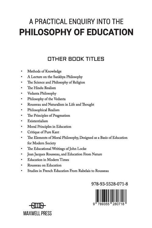 Produktbild: A Practical Enquiry Into The Philosophy Of Education