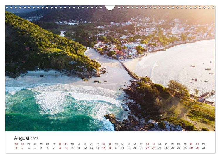 Produktbild: Brasilien - Karnevale, Fu&szlig;ball und Regenw&auml;lder. (Wandkalender 2026 DIN A3 quer), CALVENDO Monatskalender