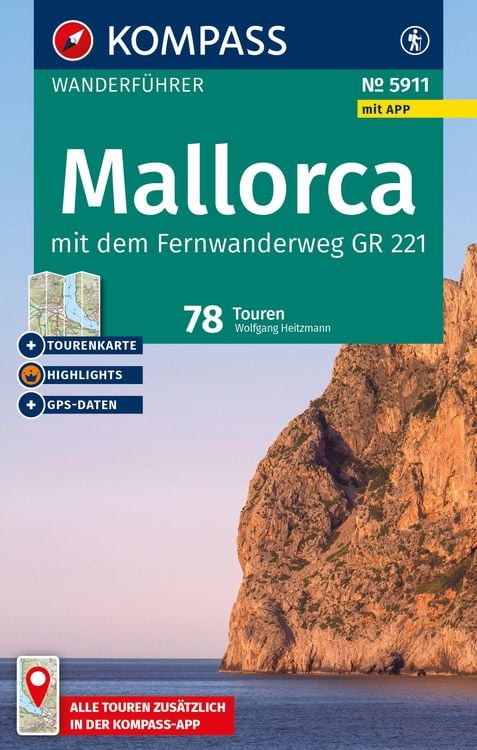 Bild vom Artikel KOMPASS Wanderführer Mallorca, 78 Touren mit Extra-Tourenkarte vom Autor Wolfgang Heitzmann