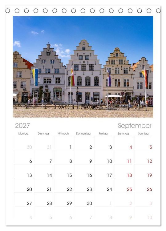 Produktbild: Tischplaner 2027 - Deutschlands sch&ouml;nste Altst&auml;dte - Schleswig-Holstein (A5 Tischkalender zum Aufstellen) CALVENDO