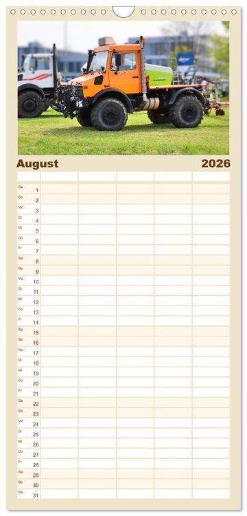 Produktbild: Familienplaner 2026 - Universalmotorger&auml;te Eine Stern-Parade mit 5 Spalten (Wandkalender, 21 x 45 cm) CALVENDO