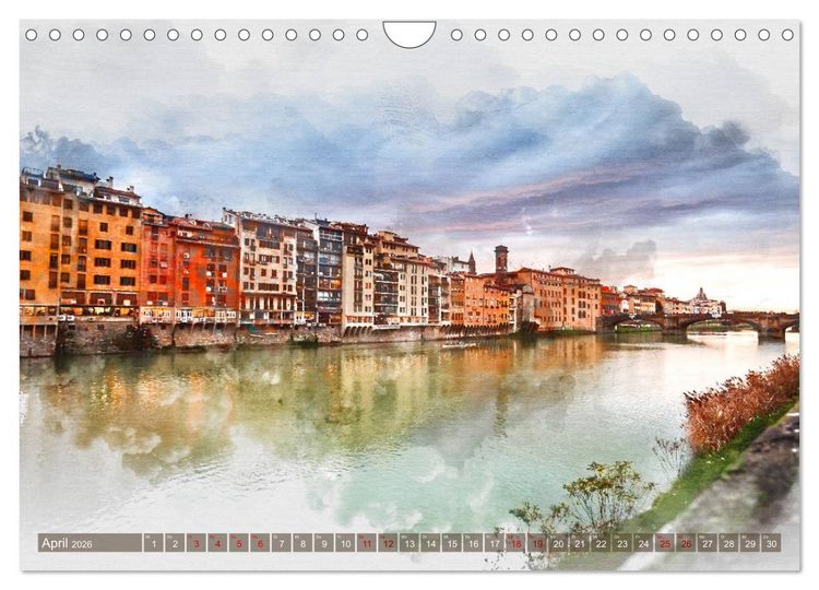Produktbild: Florenz Hauptstadt der Toskana (Wandkalender 2026 DIN A4 quer), CALVENDO Monatskalender