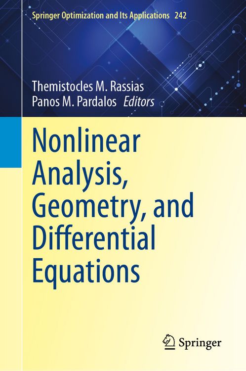 Produktbild: Nonlinear Analysis, Geometry, and Differential Equations
