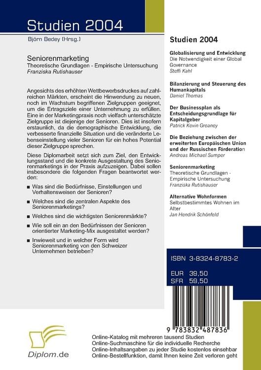 Produktbild: Seniorenmarketing