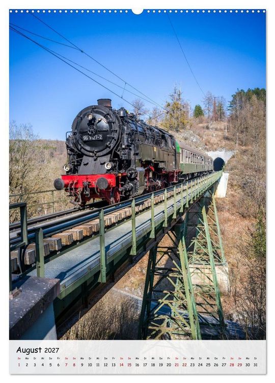 Produktbild: Mit der Dampflok durch den Harz (Wandkalender 2027 DIN A2 hoch), CALVENDO Monatskalender