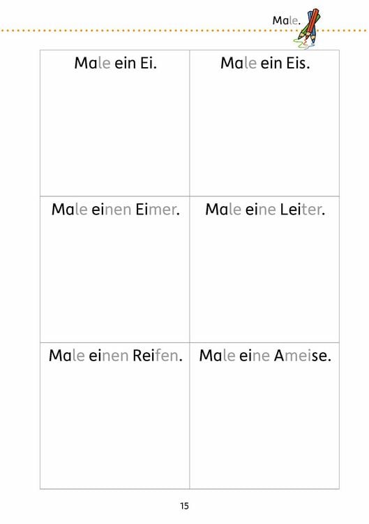 Produktbild: Mein &Uuml;bungsheft Lesen 1. Klasse - Vom Wort zum Satz