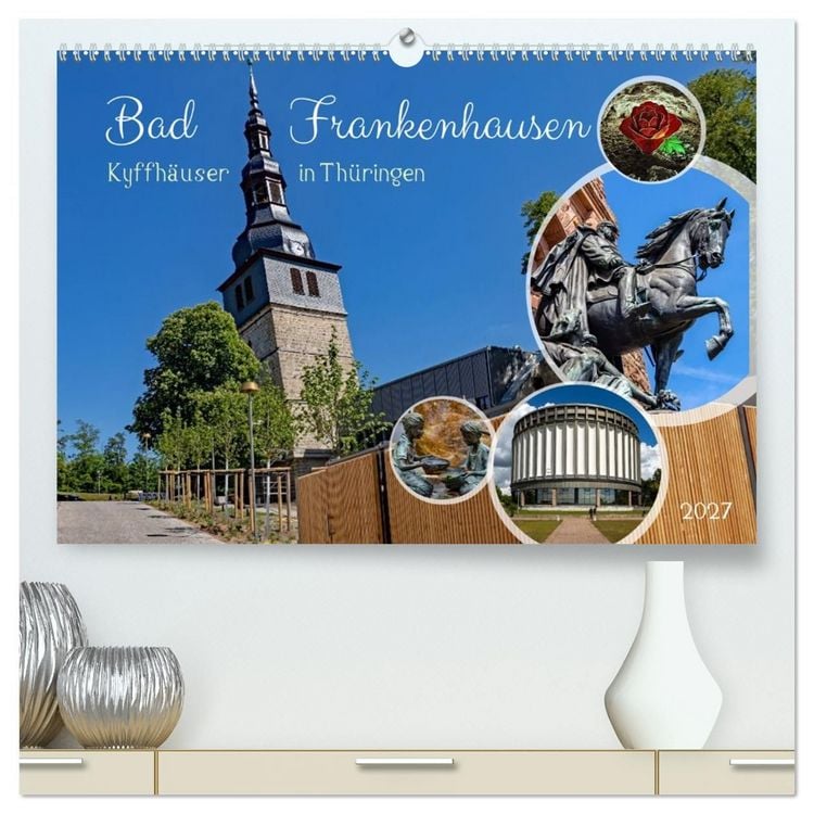 Produktbild: Bad Frankenhausen - Kyffh&auml;user in Th&uuml;ringen (hochwertiger Premium Wandkalender 2027 DIN A2 quer), Kunstdruck in Hochglanz