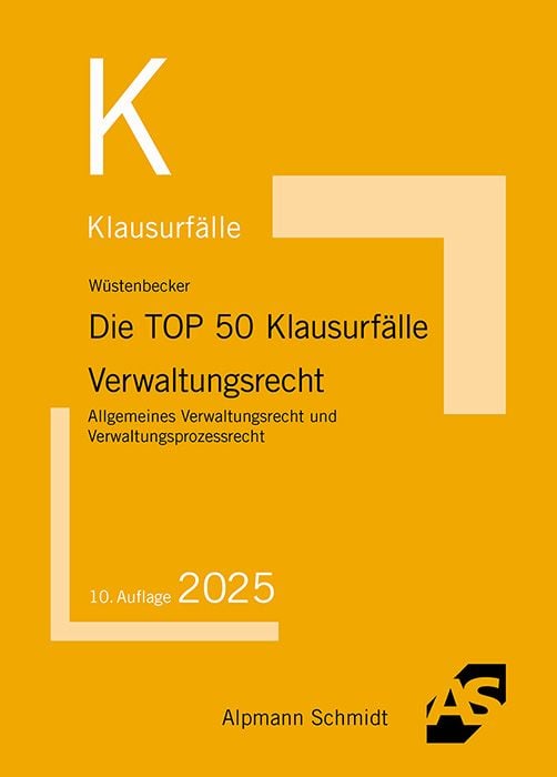 Produktbild: Die TOP 50 Klausurf&auml;lle Verwaltungsrecht