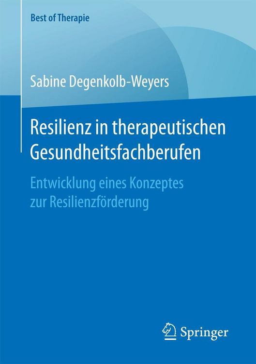Produktbild: Resilienz in therapeutischen Gesundheitsfachberufen