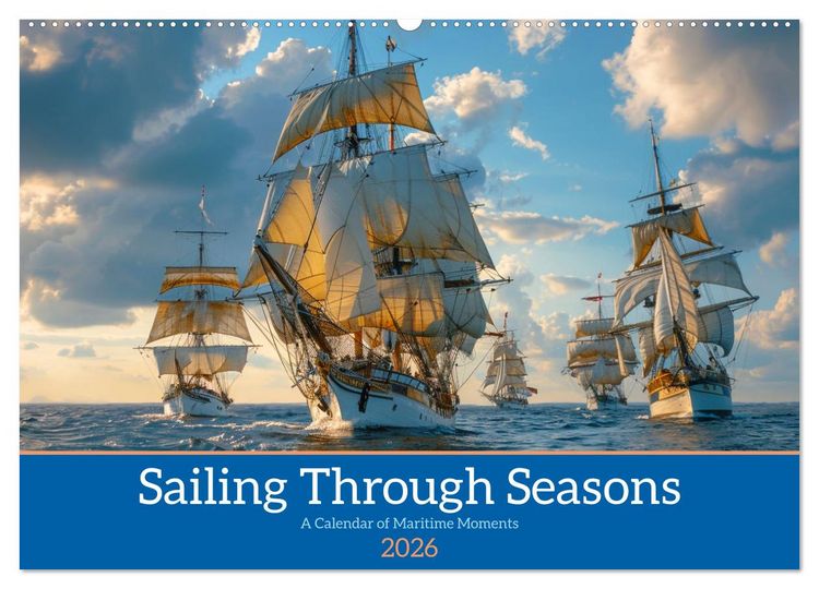 Produktbild: Sailing Through Seasons (Wall Calendar 2026 DIN A2 landscape), CALVENDO 12 Month Wall Calendar