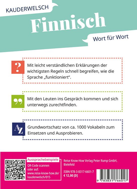 Produktbild: Reise Know-How Sprachf&uuml;hrer Finnisch - Wort f&uuml;r Wort