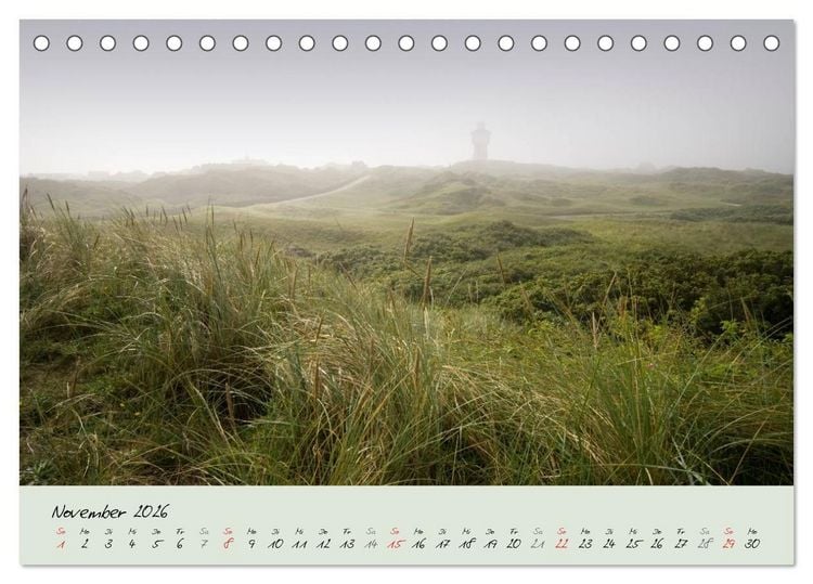 Produktbild: Nordsee &ndash; D&uuml;nen, Sand, Wasser und Wolken (Tischkalender 2026 DIN A5 quer), CALVENDO Monatskalender
