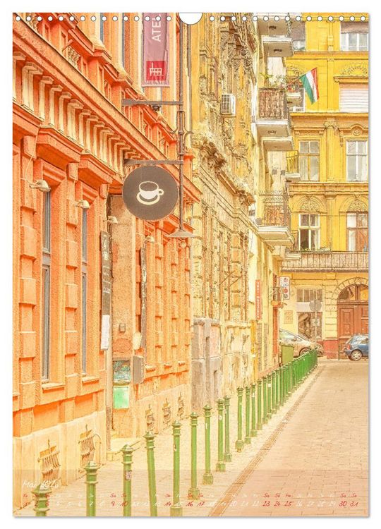 Produktbild: Budapest - Ein malerischer Spaziergang (Wandkalender 2026 DIN A3 hoch), CALVENDO Monatskalender