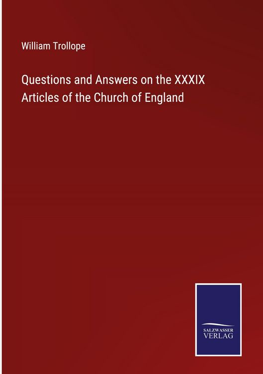 Produktbild: Questions and Answers on the XXXIX Articles of the Church of England