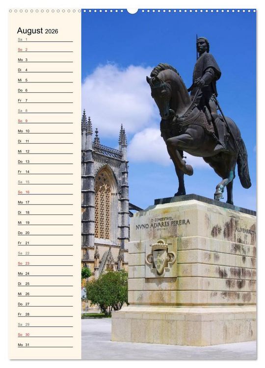 Produktbild: Portugal (hochwertiger Premium Wandkalender 2026 DIN A2 hoch), Kunstdruck in Hochglanz