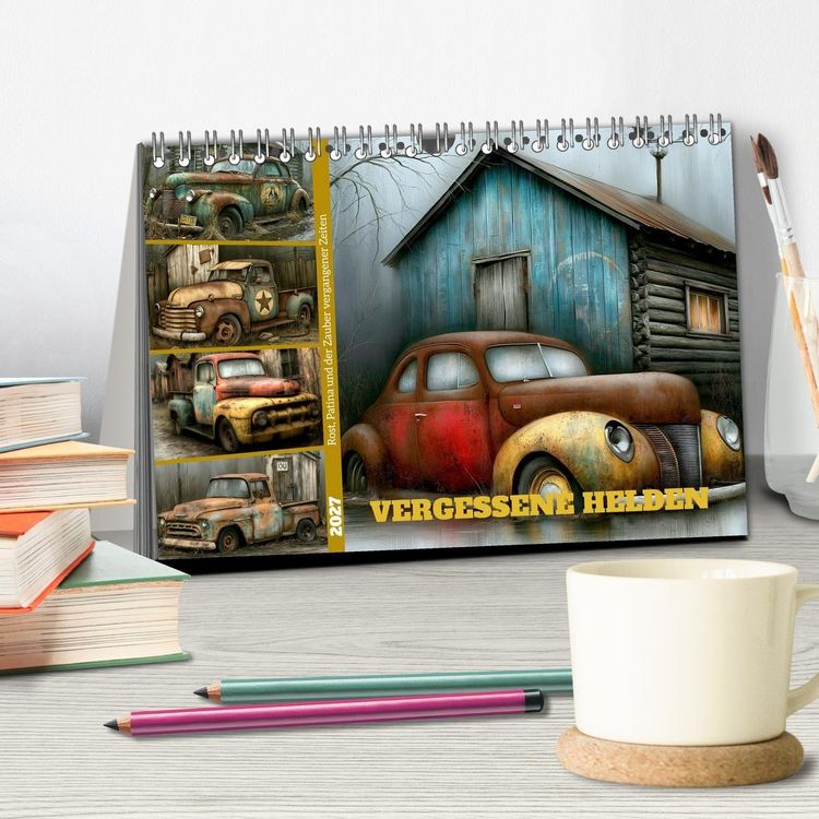 Produktbild: Vergessene Helden (Tischkalender 2027 DIN A5 quer), CALVENDO Monatskalender