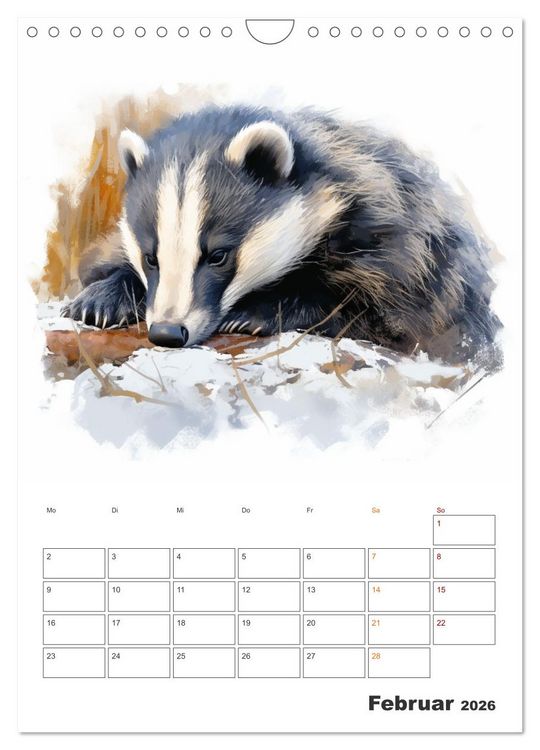 Produktbild: Unsere Tiere des Waldes (Wandkalender 2026 DIN A4 hoch), CALVENDO Monatskalender