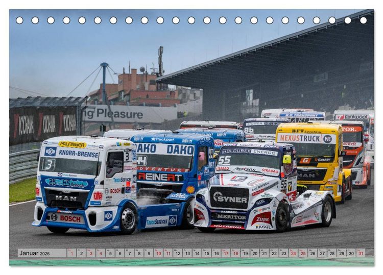 Produktbild: Best of TRUCK RACING (Tischkalender 2026 DIN A5 quer), CALVENDO Monatskalender